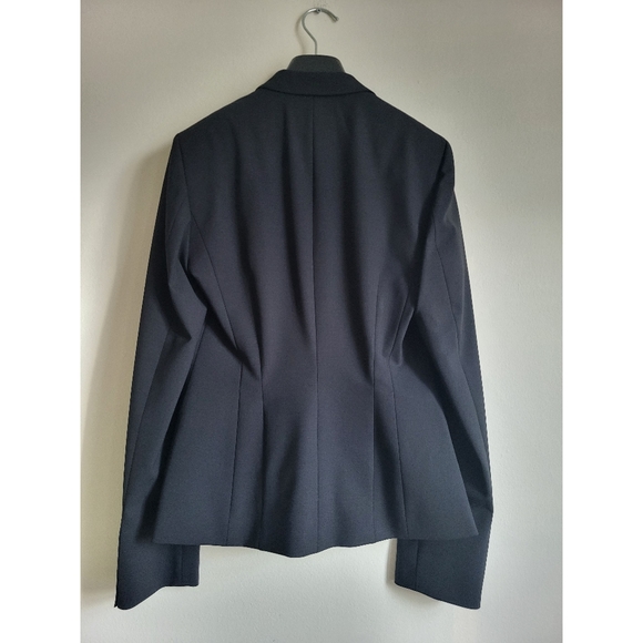 Brand New Hugo Boss Women's Jannami Blazer, Stretch Wool, Black, Size 0 - Picture 2 of 4